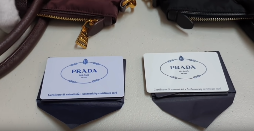 Front of Authenticity Card | Prada BN2106