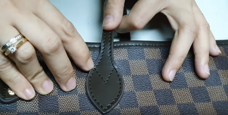 How to Tell Real vs Fake Louis Vuitton: Neverfull Ebene | Blog | Mommy Micah