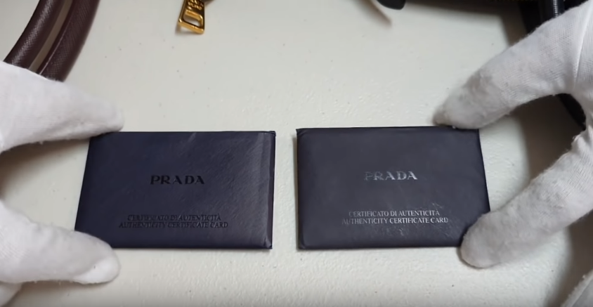 prada authenticity card real vs fake