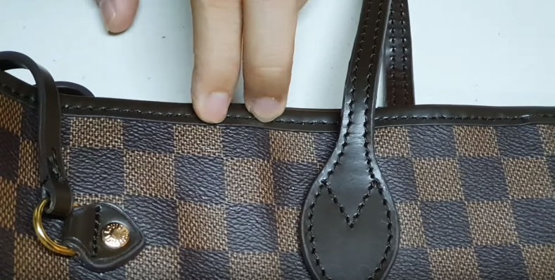 Leather Piping | Fake Louis Vuitton Neverfull Ebene
