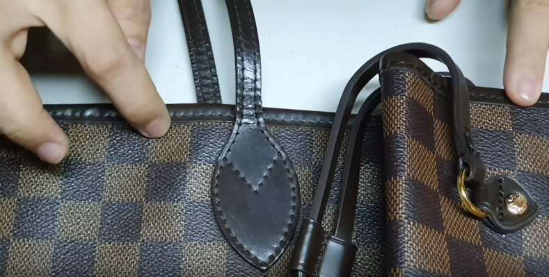 Leather Piping | Real Louis Vuitton Neverfull Ebene